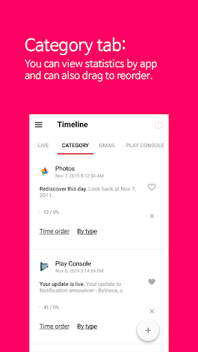 Timeline - Image screenshot of android app