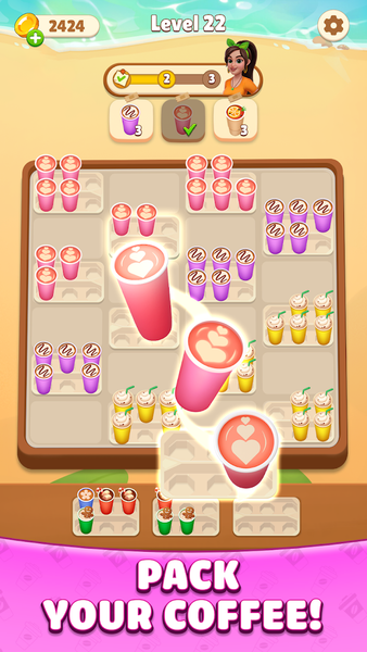 Coffee Sort: Pack Color - Gameplay image of android game