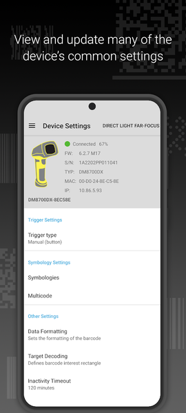Cognex Quick Setup - عکس برنامه موبایلی اندروید