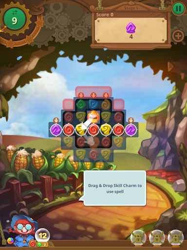 Wicked OZ Puzzle (Match 3) - Gameplay image of android game