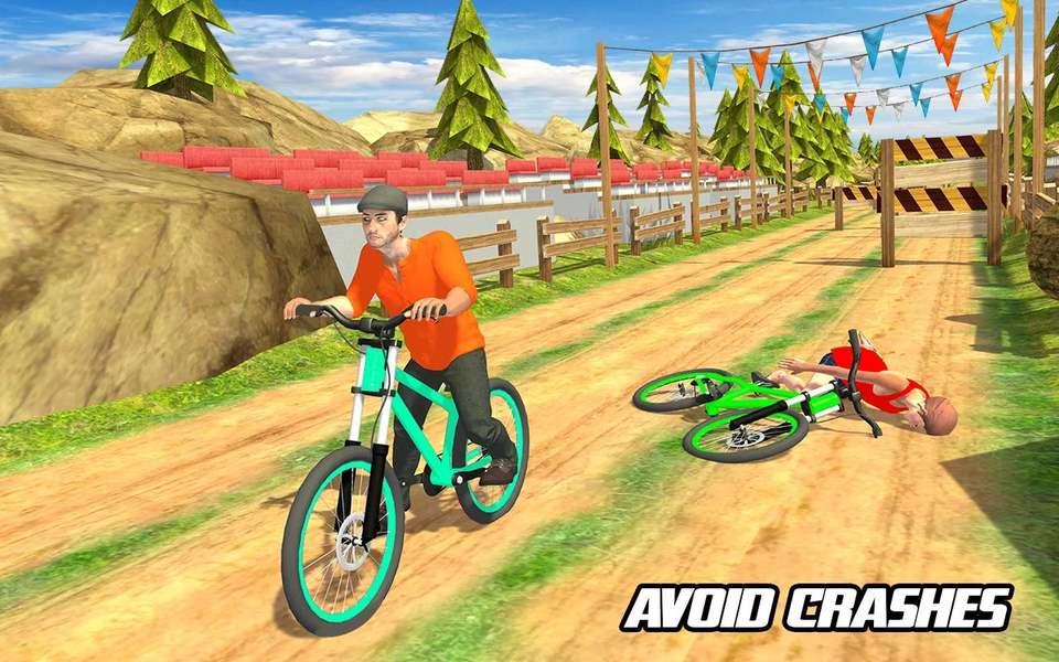 BMX Stunt Tricks Racing - Gameplay image of android game