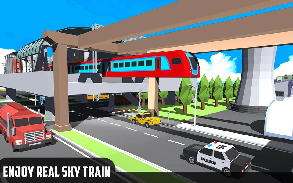 Sky Train Simulator - Gameplay image of android game