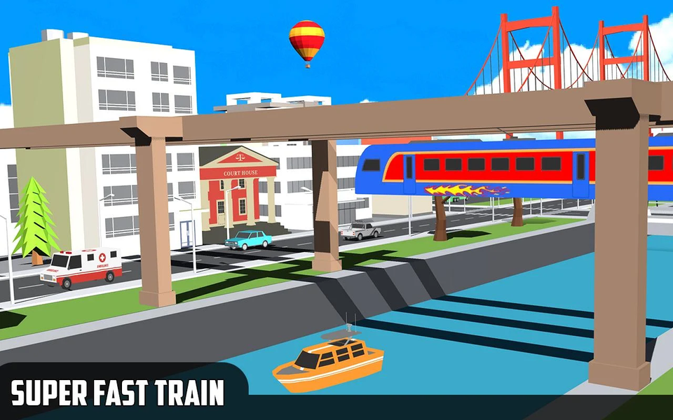 Sky Train Simulator - Gameplay image of android game