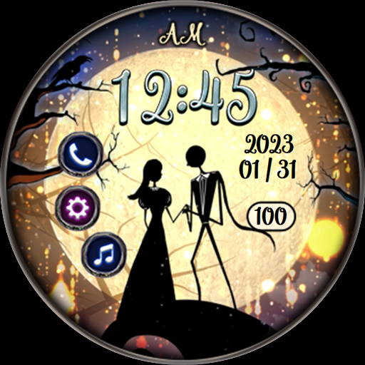 Lover In Dark Night -Watchface - عکس برنامه موبایلی اندروید