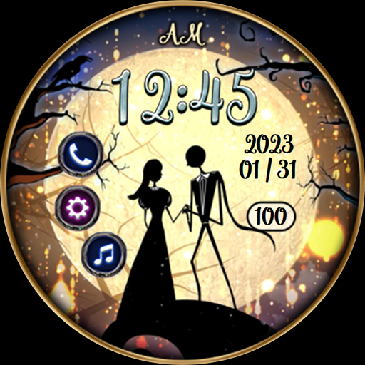 Lover In Dark Night -Watchface - عکس برنامه موبایلی اندروید