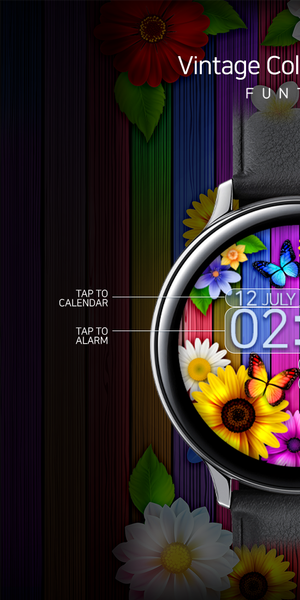 Colorful Bloom - Watchface - عکس برنامه موبایلی اندروید