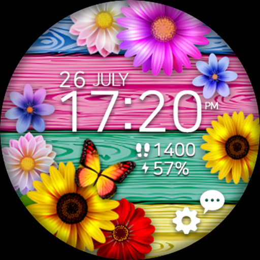 Colorful Flower_Watchface - عکس برنامه موبایلی اندروید