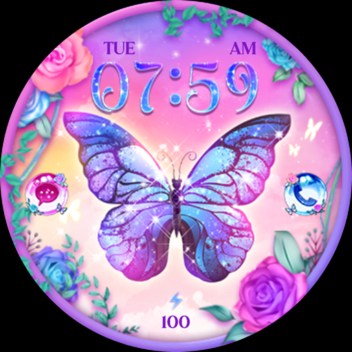 Fantastic Butterfly_Watchface - عکس برنامه موبایلی اندروید