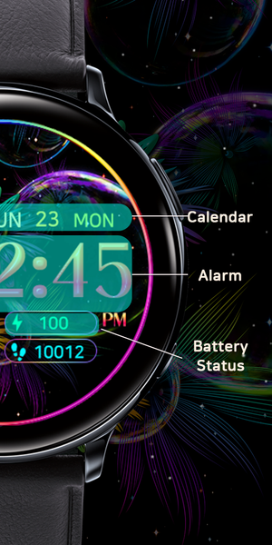 Rainbow Sunflower_Watchface - Image screenshot of android app