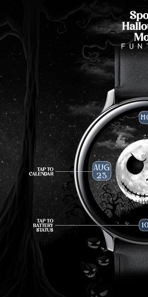 Halloween Moon_Watchface - Image screenshot of android app