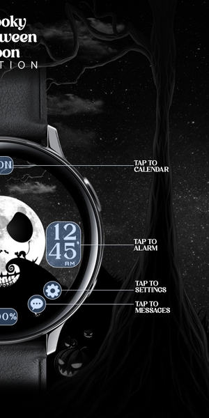 Halloween Moon_Watchface - Image screenshot of android app