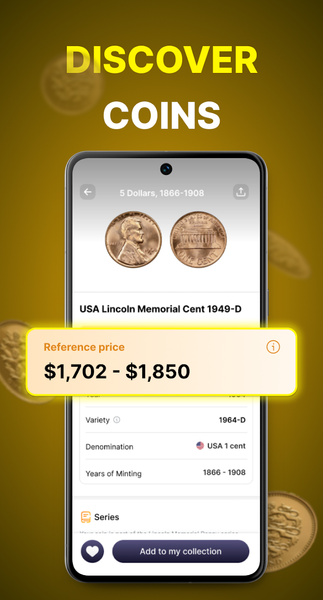 Coin Identifier: Value Scanner - Image screenshot of android app