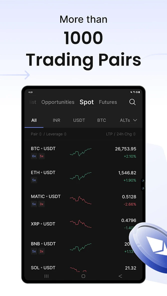 CoinDCX: Bitcoin Crypto App - Image screenshot of android app