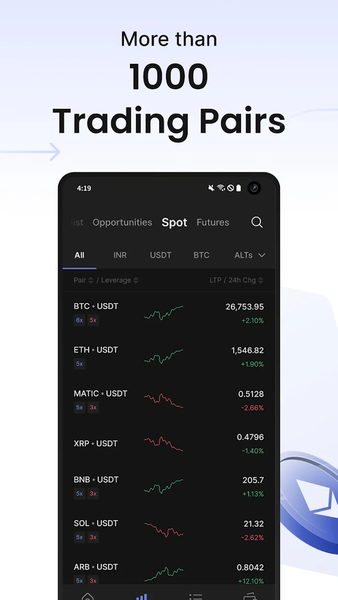 CoinDCX: Bitcoin Crypto App - Image screenshot of android app