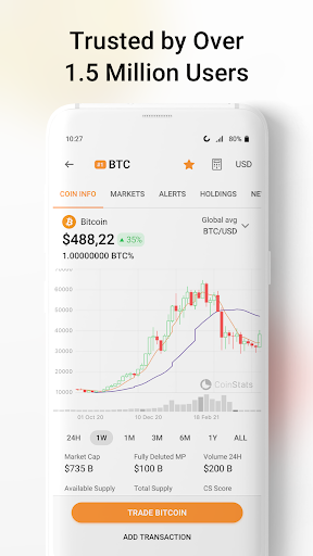 CoinStats - Crypto Tracker - عکس برنامه موبایلی اندروید
