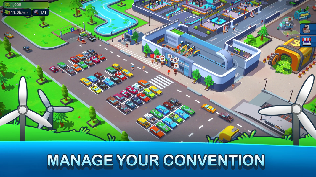Idle Convention Manager - Gameplay image of android game