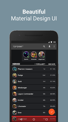 Top Draft for Dota 2 - Image screenshot of android app