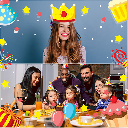 Birthday Collage Maker - Image screenshot of android app