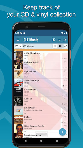 CLZ Music, CD/vinyl collection - عکس برنامه موبایلی اندروید
