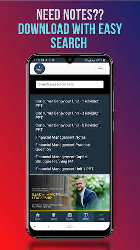 BBA/MBA/BCom Study App - Notes - عکس برنامه موبایلی اندروید