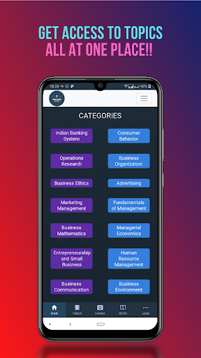 BBA/MBA/BCom Study App - Notes - عکس برنامه موبایلی اندروید
