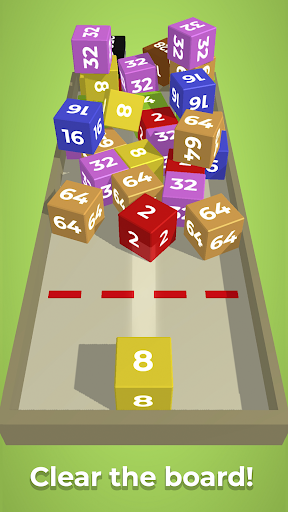 Chain Cube 2048: 3D Merge Game - Gameplay image of android game