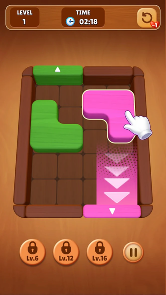 Wood Escape: Color Block - عکس بازی موبایلی اندروید