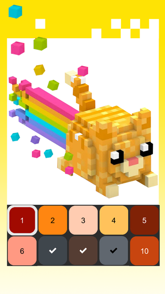 Pixel Coloring - Color by Numb - Gameplay image of android game
