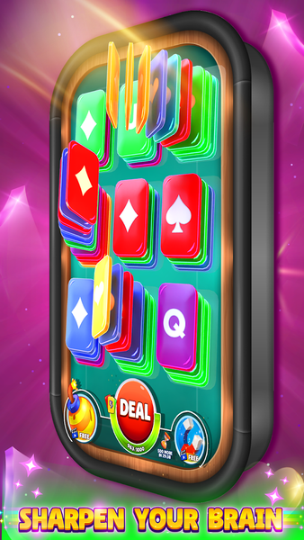Color Card Shuffle Sort Game - Gameplay image of android game