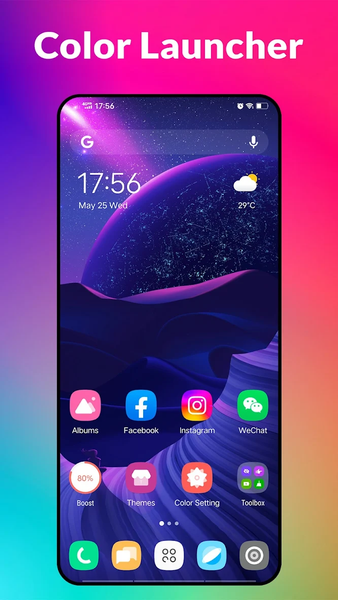 Color Launcher, cool themes - عکس برنامه موبایلی اندروید