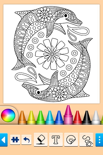 Mandala Coloring Pages - Gameplay image of android game