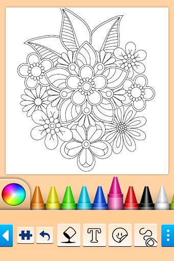 Mandala Coloring Pages - Gameplay image of android game
