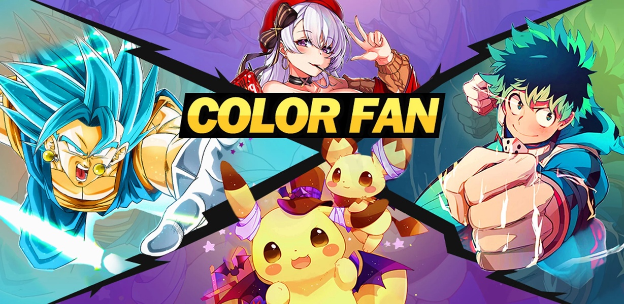 Color Fan - Color By Number - Gameplay image of android game
