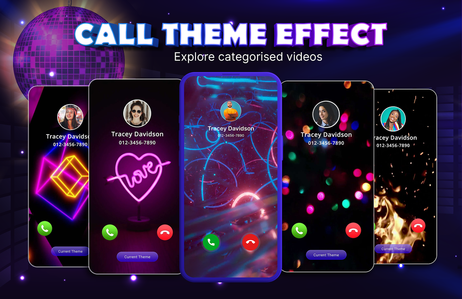 Color Phone Screen Call Screen - عکس برنامه موبایلی اندروید