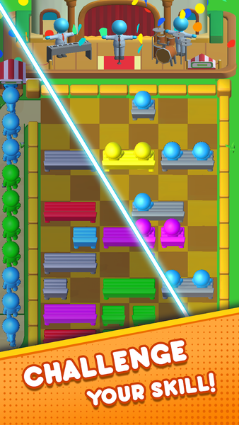 Color Seat: 3D Match - Gameplay image of android game