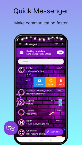 Color SMS: Message & Messenger - عکس برنامه موبایلی اندروید