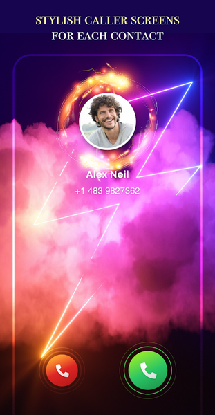 Color Call Screen Themes - Image screenshot of android app