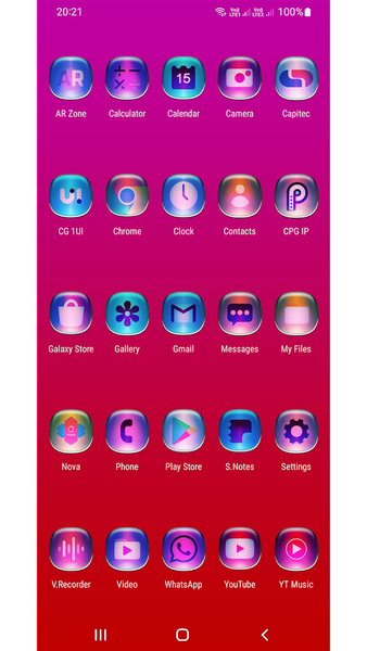 Colorful Glass ONE UI IconPack - Image screenshot of android app