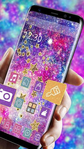Colorful glitter theme - Image screenshot of android app
