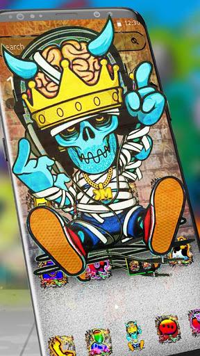 Colorful graffiti cool theme - Image screenshot of android app