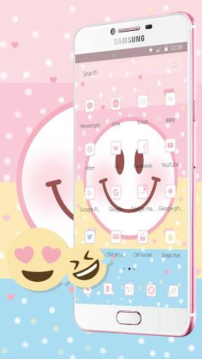 Colorful Smile Face Emoji Theme - Image screenshot of android app
