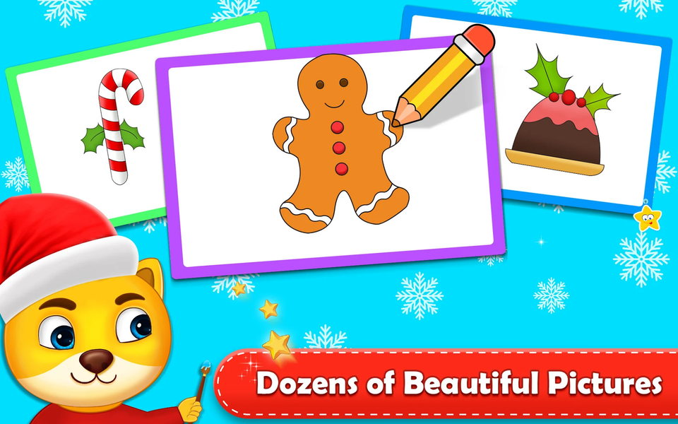 Christmas Coloring Book Games - Gameplay image of android game