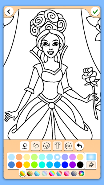 Coloring for girls and women - عکس برنامه موبایلی اندروید