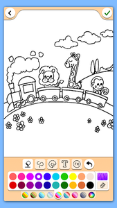 Train game: coloring book. - Image screenshot of android app