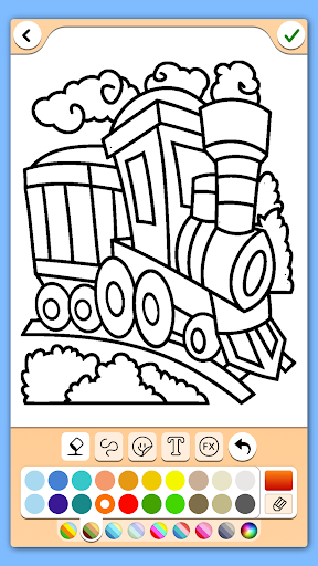 Train game: coloring book. - عکس برنامه موبایلی اندروید