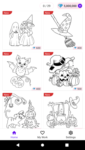 Halloween: Coloring Games - عکس بازی موبایلی اندروید