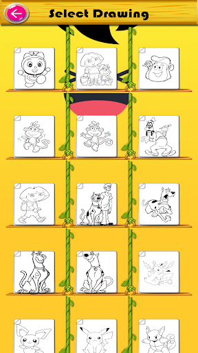 Coloring Cartoon Cute - Gameplay image of android game