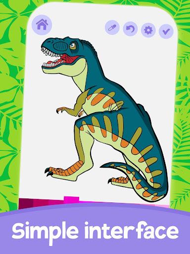 Dino Coloring - Gameplay image of android game