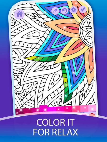 Antistress Adult Coloring Book - Image screenshot of android app