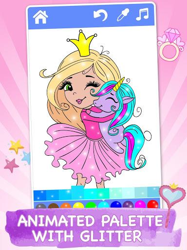 Girls Princess Coloring Book - عکس بازی موبایلی اندروید